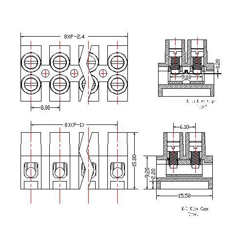 AT800-8.0XXXX-A Feed Through Terminal Block Pitch8.0 mm AT800-8.0XXXX-A Feed Through Terminal Block Pitch8.0 mm