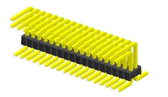1.27mm Special Pin Header Dual Row SMT