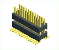 1.27X2.54mm Pitch Dual Row Double Plastic SMT