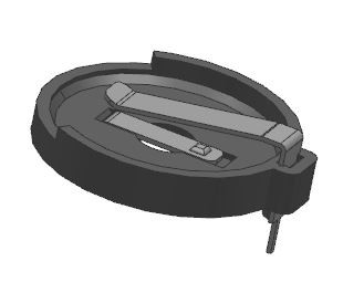 CR2450 lithium knoopcelhouders DIP/THM